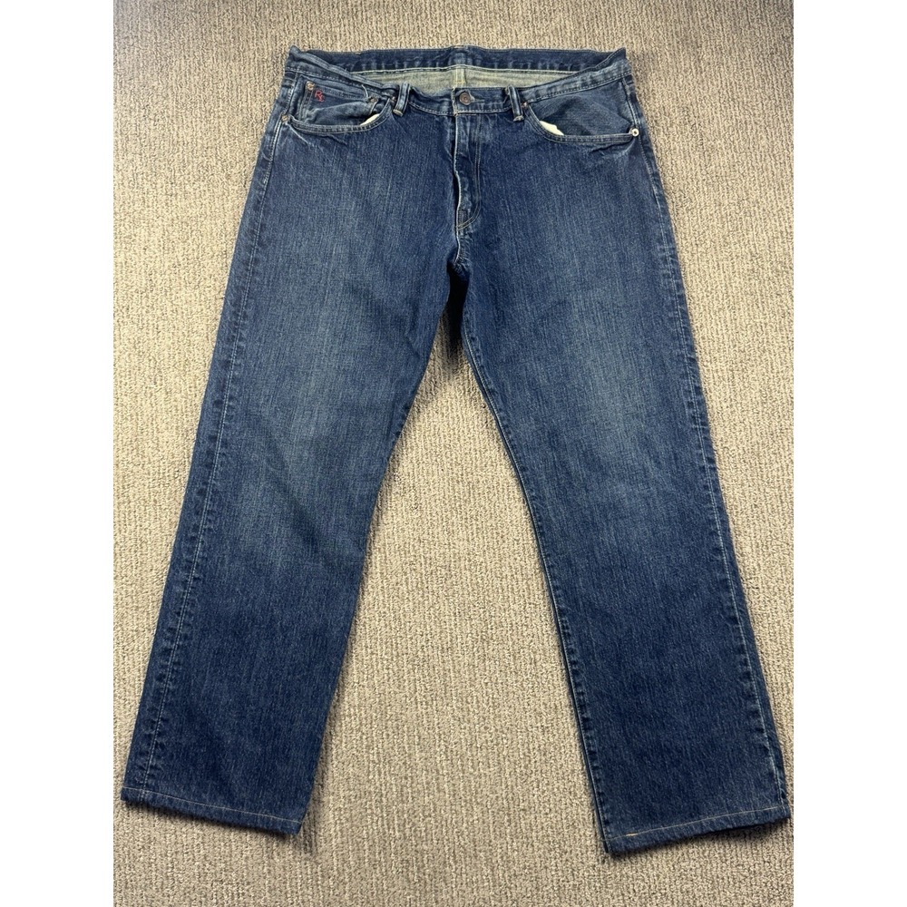 Polo Ralph Lauren Mens 36x30 Jeans Straight Leg Denim Dark Wash 100% Cotton